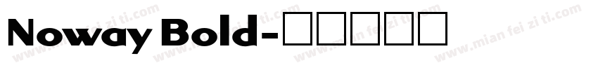 Noway Bold字体转换